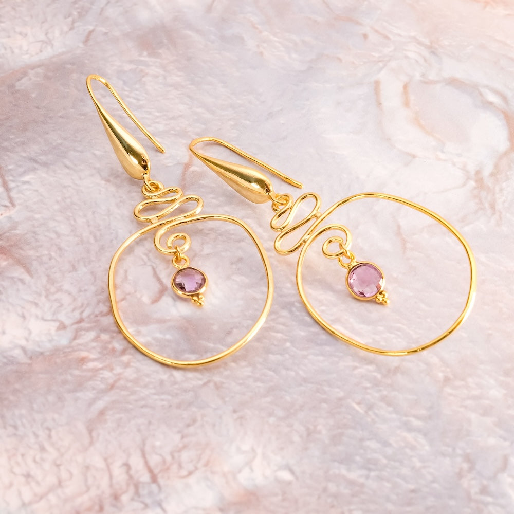 Boucles d'oreilles serpent