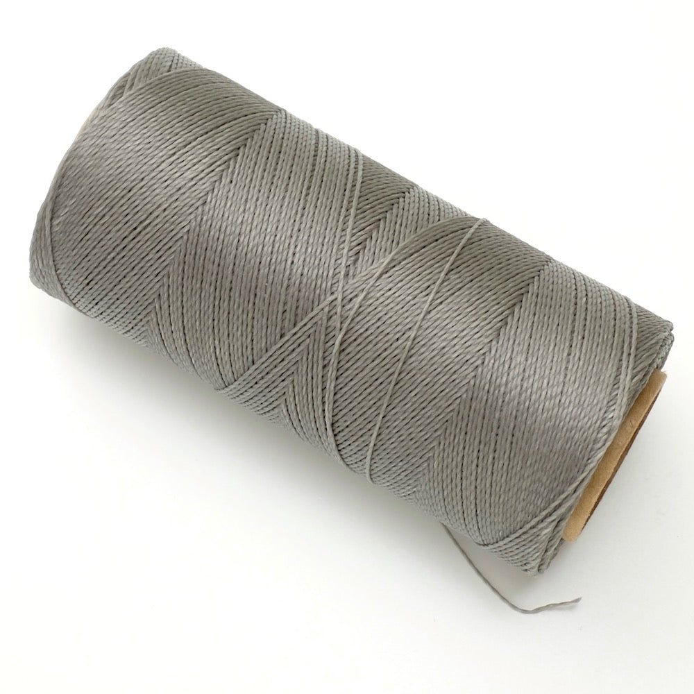 10 mètres de fil ciré Linhasita 0,5mm pour micro macramé - Gris