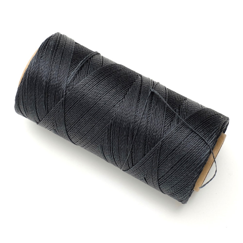 10 mètres de fil ciré Linhasita 0,5mm pour micro macramé - Anthracite