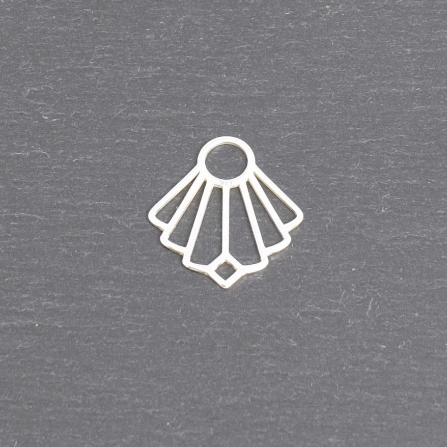 Pendentif Eventail en argent massif 925