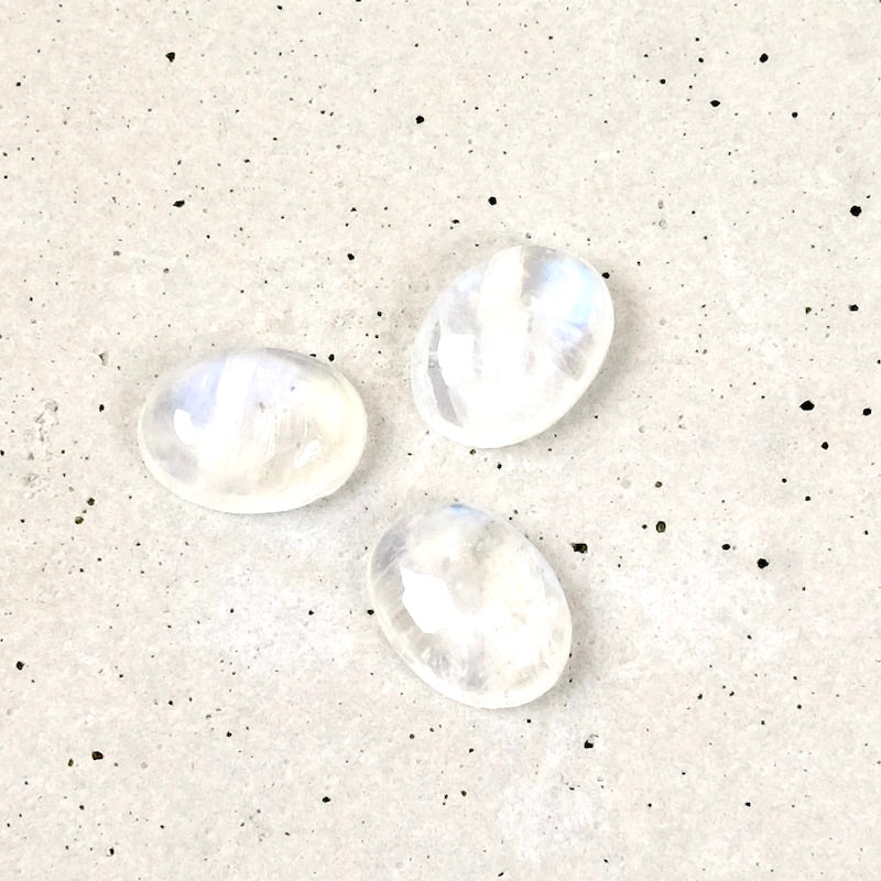 Cabochon pierre naturelle Ovale 6 x 8mm Pierre de Lune