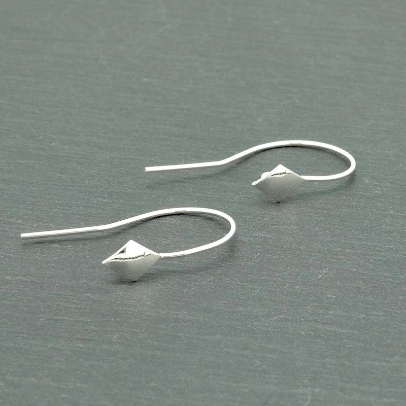 Lot de 2 Boucles d&#39;oreilles losange en argent massif 925