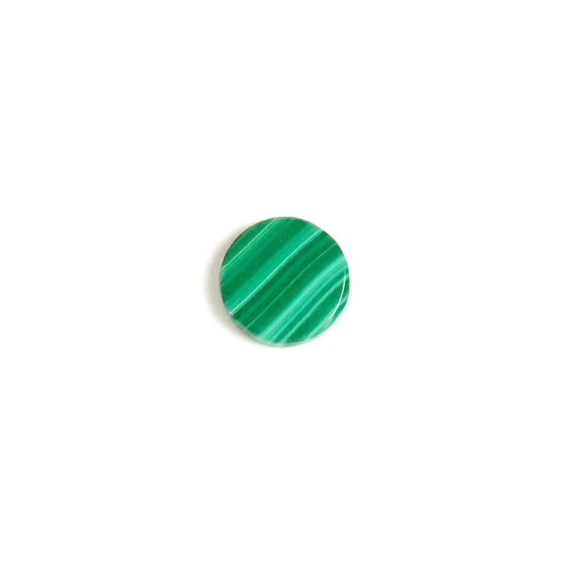 Cabochon pierre naturelle plat 8mm Malachite